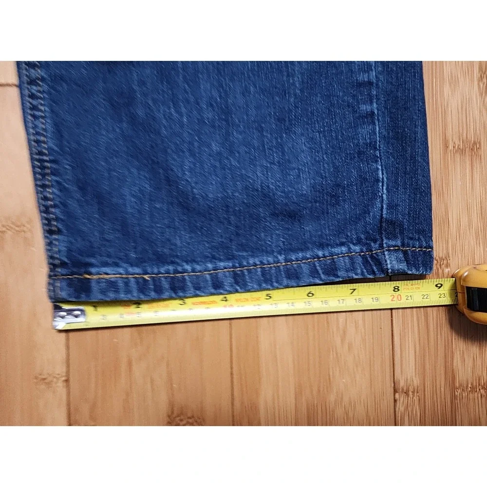 Levis 541 Jeans Mens 42x30 Blue Dark Wash Athletic Tapered Stretch Denim Preppy